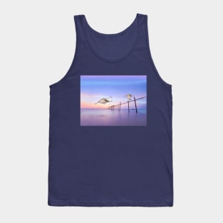 Sandhill Crane Birds in Flight Tank Top